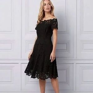 Le Château Black Lace Off The Shoulder Dress